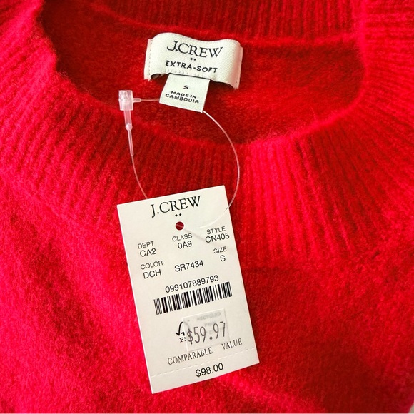 J. Crew Crewneck Sweater in extra-soft yarn, Small - Picture 3 of 6
